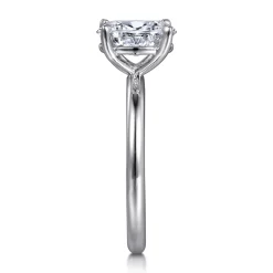 Discount Gabriel & Co. Lark - 14K White Gold Oval Solitaire Engagement Ring