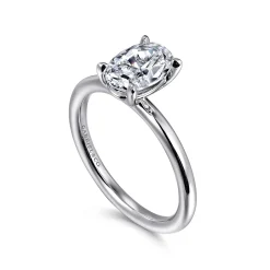 Online Gabriel & Co. Lark - 14K White Gold Oval Solitaire Engagement Ring