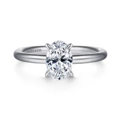 Online Gabriel & Co. Lark - 14K White Gold Oval Solitaire Engagement Ring