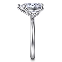 New Gabriel & Co. Lark - 14K White Gold Pear Shape Solitaire Engagement Ring