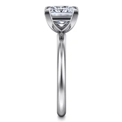 Discount Gabriel & Co. Lark - 14K White Gold Princess Cut Solitaire Engagement Ring