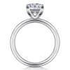 Outlet Gabriel & Co. Lark - 14K White Gold Princess Cut Solitaire Engagement Ring