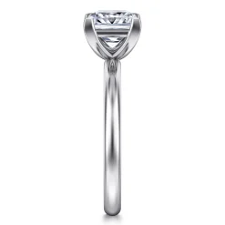 Outlet Gabriel & Co. Lark - 14K White Gold Princess Cut Solitaire Engagement Ring