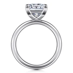 Discount Gabriel & Co. Lark - 14K White Gold Princess Cut Solitaire Engagement Ring