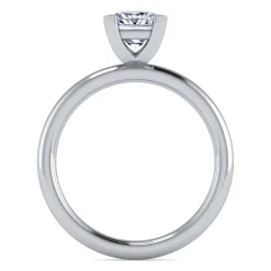 Gabriel & Co. Lark - 14K White Gold Princess Cut Solitaire Engagement Ring