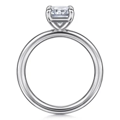 Sale Gabriel & Co. Lark - 14K White Gold Radiant Cut Solitaire Engagement Ring