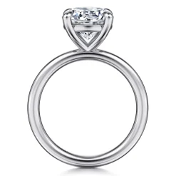 Hot Gabriel & Co. Lark - 14K White Gold Round Solitaire Engagement Ring