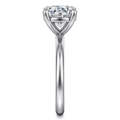 Hot Gabriel & Co. Lark - 14K White Gold Round Solitaire Engagement Ring