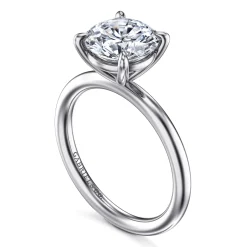 Sale Gabriel & Co. Lark - 14K White Gold Round Solitaire Engagement Ring