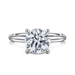 Sale Gabriel & Co. Lark - 14K White Gold Round Solitaire Engagement Ring