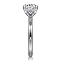 Discount Gabriel & Co. Lark - 14K White Gold Round Solitaire Engagement Ring