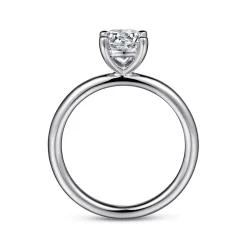 Hot Gabriel & Co. Lark - 14K White Gold Round Solitaire Engagement Ring