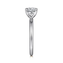 Hot Gabriel & Co. Lark - 14K White Gold Round Solitaire Engagement Ring