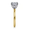 Hot Gabriel & Co. Lark - 14K White-Yellow Gold Round Solitaire Diamond Engagement Ring