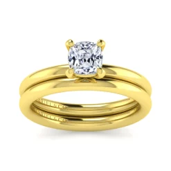 Outlet Gabriel & Co. Lark - 14K Yellow Gold Cushion Cut Solitaire Engagement Ring