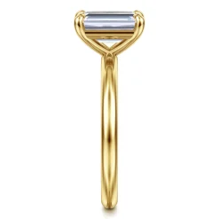 Gabriel & Co. Lark - 14K Yellow Gold Emerald Cut Diamond Engagement Ring