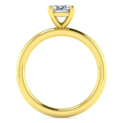 New Gabriel & Co. Lark - 14K Yellow Gold Emerald Cut Solitaire Engagement Ring