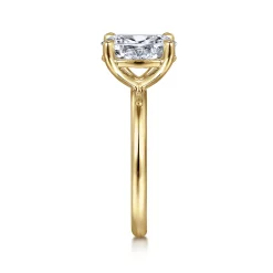 Gabriel & Co. Lark - 14K Yellow Gold Oval Solitaire Engagement Ring
