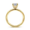 New Gabriel & Co. Lark - 14K Yellow Gold Oval Solitaire Engagement Ring