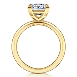 Best Gabriel & Co. Lark - 14K Yellow Gold Princess Cut Solitaire Engagement Ring