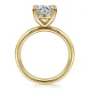 Outlet Gabriel & Co. Lark - 14K Yellow Gold Round Solitaire Engagement Ring