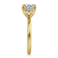 Outlet Gabriel & Co. Lark - 14K Yellow Gold Round Solitaire Engagement Ring