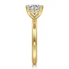 New Gabriel & Co. Lark - 14K Yellow Gold Round Solitaire Engagement Ring