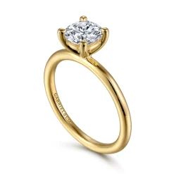Gabriel & Co. Lark - 14K Yellow Gold Round Solitaire Engagement Ring