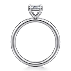 Online Gabriel & Co. Lark - Platinum Emerald Cut Solitaire Engagement Ring