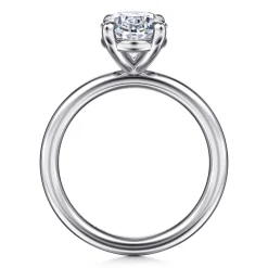 Discount Gabriel & Co. Lark - Platinum Oval Solitaire Engagement Ring