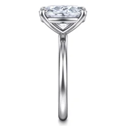 Discount Gabriel & Co. Lark - Platinum Oval Solitaire Engagement Ring
