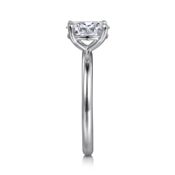 Clearance Gabriel & Co. Lark - Platinum Oval Solitaire Engagement Ring