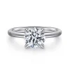 Outlet Gabriel & Co. Lark - Platinum Round Solitaire Diamond Engagement Ring
