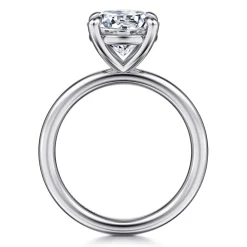 Hot Gabriel & Co. Lark - Platinum Round Solitaire Engagement Ring