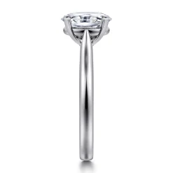 Discount Gabriel & Co. Lauren - 14K White Gold Oval Diamond Engagement Ring