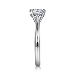 Hot Gabriel & Co. Lauren - 14K White Gold Oval Diamond Engagement Ring