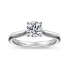 Clearance Gabriel & Co. Lauren - 14K White Gold Round Diamond Engagement Ring