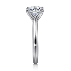 Online Gabriel & Co. Lauren - 14K White Gold Round Diamond Engagement Ring