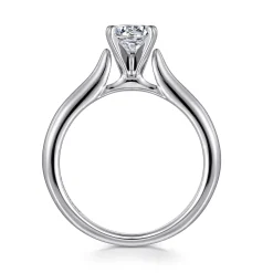 Gabriel & Co. Lauren - 14K White Gold Round Diamond Engagement Ring