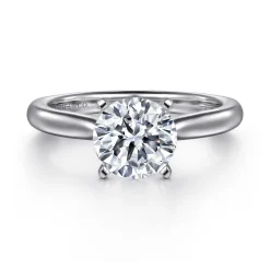 Online Gabriel & Co. Lauren - 14K White Gold Round Solitaire Diamond Engagement Ring