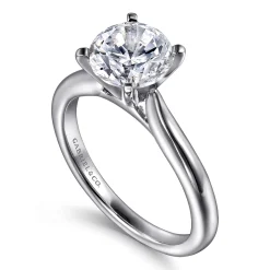 Online Gabriel & Co. Lauren - 14K White Gold Round Solitaire Diamond Engagement Ring