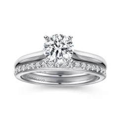 Hot Gabriel & Co. Lauren - Platinum Round Diamond Solitaire Engagement Ring