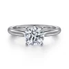 Sale Gabriel & Co. Lauren - Platinum Round Solitaire Diamond Engagement Ring