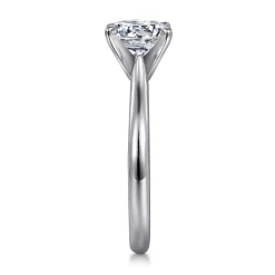 Sale Gabriel & Co. Lauren - Platinum Round Solitaire Diamond Engagement Ring