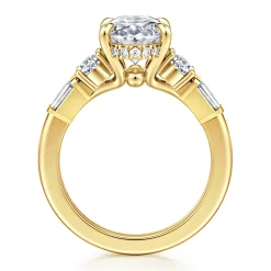 Online Gabriel & Co. Leane - 14K Yellow Gold Oval Diamond Engagement Ring