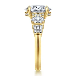 Online Gabriel & Co. Leane - 14K Yellow Gold Oval Diamond Engagement Ring