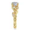 Best Gabriel & Co. Lena - 14K Yellow Gold Floral Round Diamond Engagement Ring
