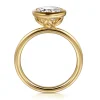 Clearance Gabriel & Co. Linny - 14K Yellow Gold Bezel Set Round Diamond Engagement Ring