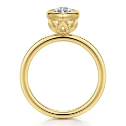 Online Gabriel & Co. Linny - 14K Yellow Gold Marquise Shape Bezel Set Diamond Engagement Ring