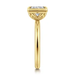 Online Gabriel & Co. Linny - 14K Yellow Gold Princess Cut Bezel Set Diamond Engagement Ring